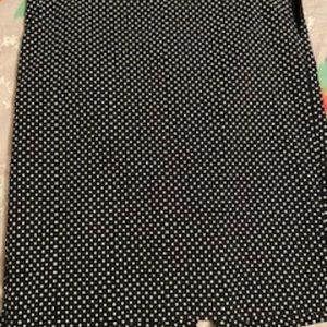 Skirt - Black and White Polka Dot